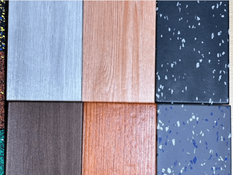 Infographic showing how temperature and ozone push wax out of rubber flooring pores
